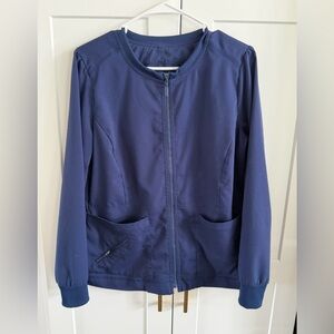 Grey's Anatomy by Barco Spandex STRETCH Women’s 3-Pocket Zip Front Jacket Size M